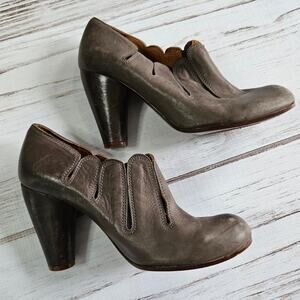 Chie Mihara Anthropologie Brown Leather Ankle Booties 37.5